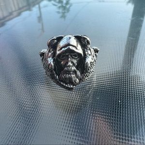 Nordic ring Odin and his ravens size 8